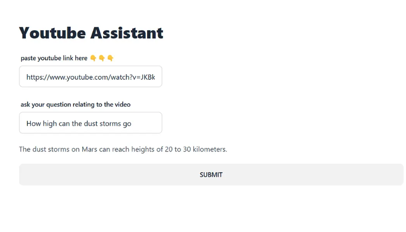 Youtube assistant
